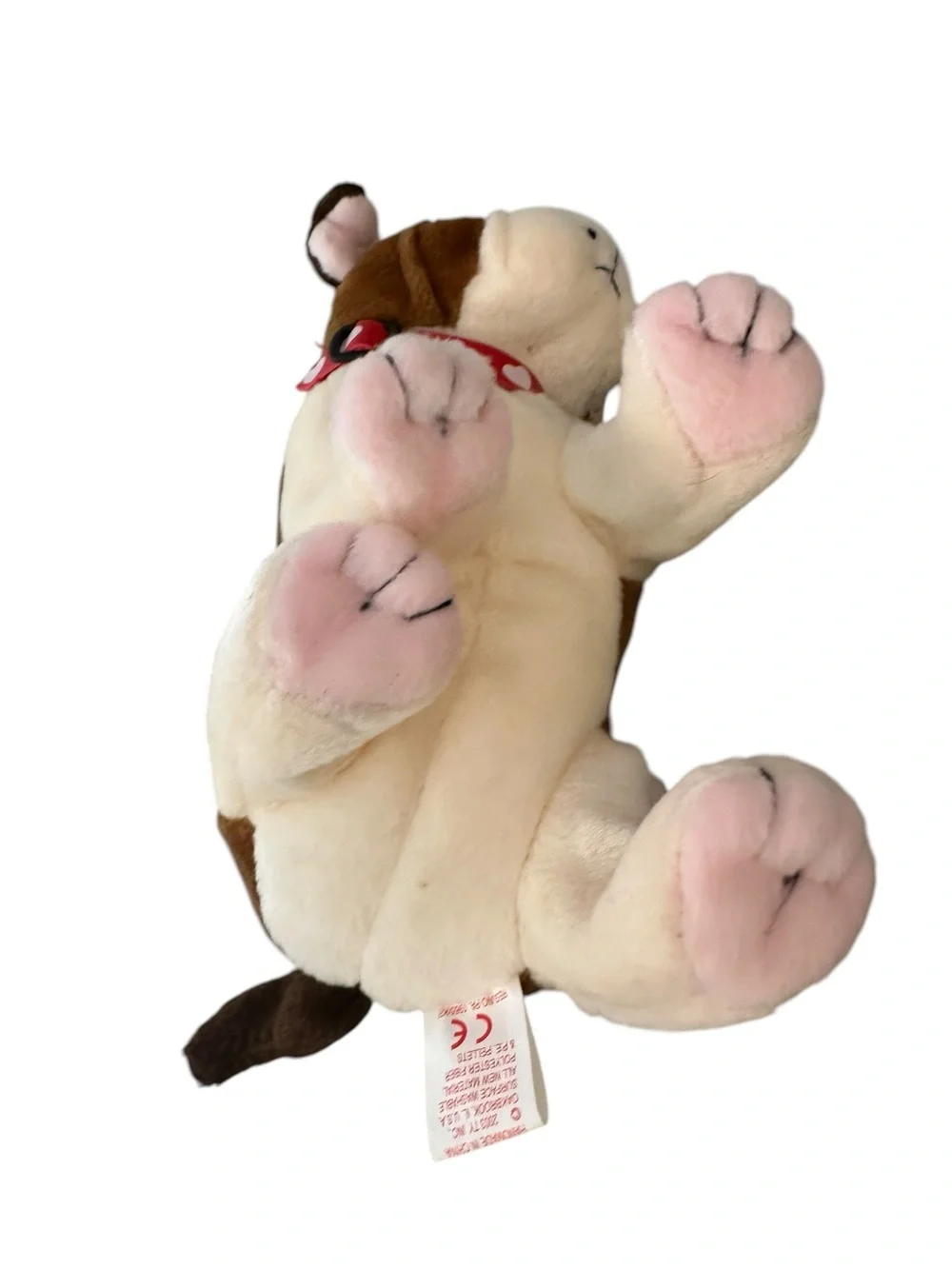 Ty Beanie Babies Huggins the Pitbull Dog Collectible Stuffed Animal Plush 2003
